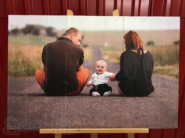 Переносим Ваши фотографии на состаренное дерево