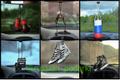 Боксёрские перчатки и другие сувениры/подвески в автомобиль.
