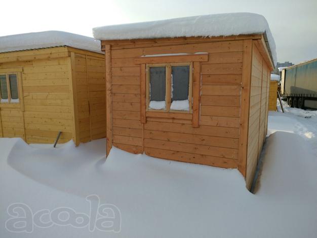 Бытовка деревянная (вагончик строительный) 3х2,3 метра