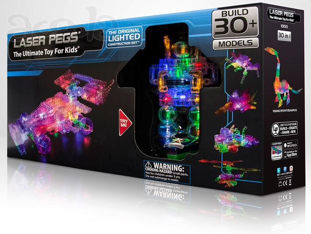 Светодиодный конструктор Болид 30 в 1 Laser Pegs