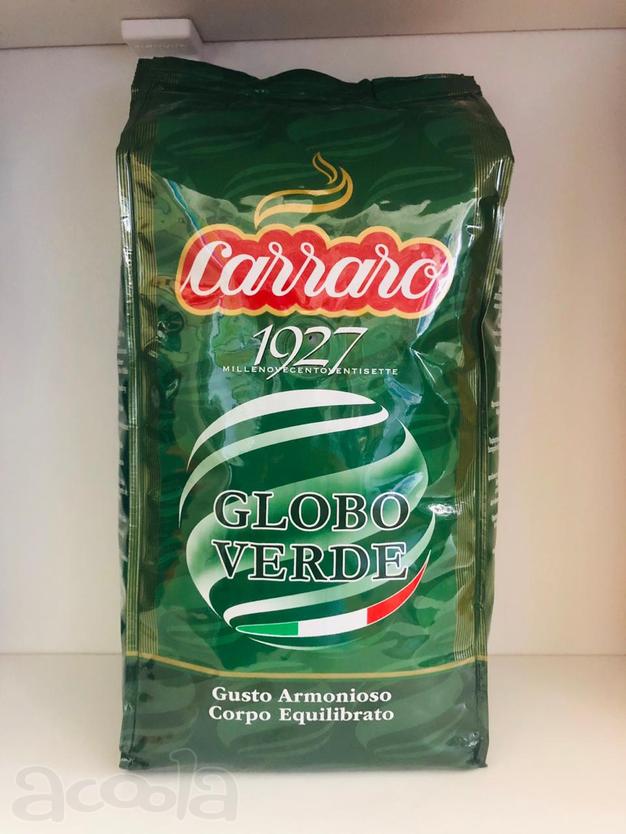 Кофе зерновой Италия Carraro Globo Verde 50/50 опт и розн