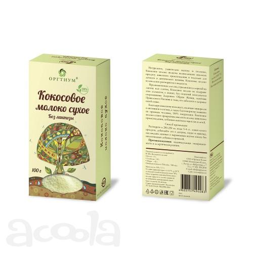 Кокосовое молоко сухое, без лактозы 100 г