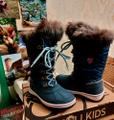 Сапоги Trollkids Girls Holmenkollen Snow Boots Teal/Aqua.