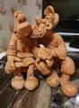 Фигурки из глины "На завалинке".