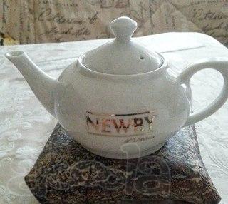 Классический фарфоровый чайник с известнейшим логотипом Newby (London) Порционный.