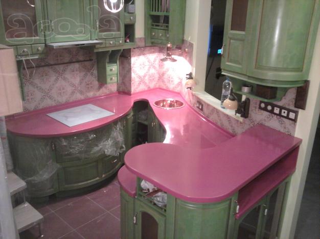 Столешница из искусственного акрилового камня.https