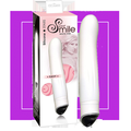 БЕЛОСНЕЖНЫЙ ВИБРАТОР SMILE EASY ИЗ СИЛИКОНА - 22 СМ от Love Monster
