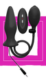 ЧЁРНЫЙ С ФУНКЦИЕЙ РАСШИРЕНИЯ И ВИБРАЦИЕЙ INFLATABLE VIBRATING SILICONE PLUG - 12,2 СМ. от Love Monster