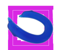 ДВУСТОРОННИЙ DOUBLE ENDED DOLPHIN CLEAR BLUE - 28,9 СМ. от Love Monster