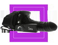 МУЖСКОЙ ФАЛЛОПРОТЕЗ С ВИБРАЦИЕЙ ROBOTIC MALE STRAP-ON BLACK - 17 СМ от Love Monster