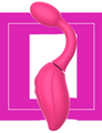 РОЗОВЫЙ РАСШИРЯЮЩИЙСЯ ВИБРАТОР GINA - 19,4 СМ. от Love Monster