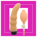 ТЕЛЕСНЫЙ ВИБРОМАССАЖЁР С ФУНКЦИЕЙ РАСШИРЕНИЯ INFLATE A VIBE CURVE - 19 СМ. от Love Monster