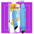 ГОЛУБОЙ ВИБРАТОР SMILE HAPPY - 22 СМ от Love Monster