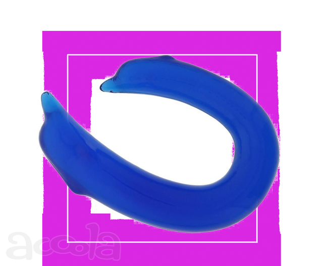 ДВУСТОРОННИЙ DOUBLE ENDED DOLPHIN CLEAR BLUE - 28,9 СМ. от Love Monster