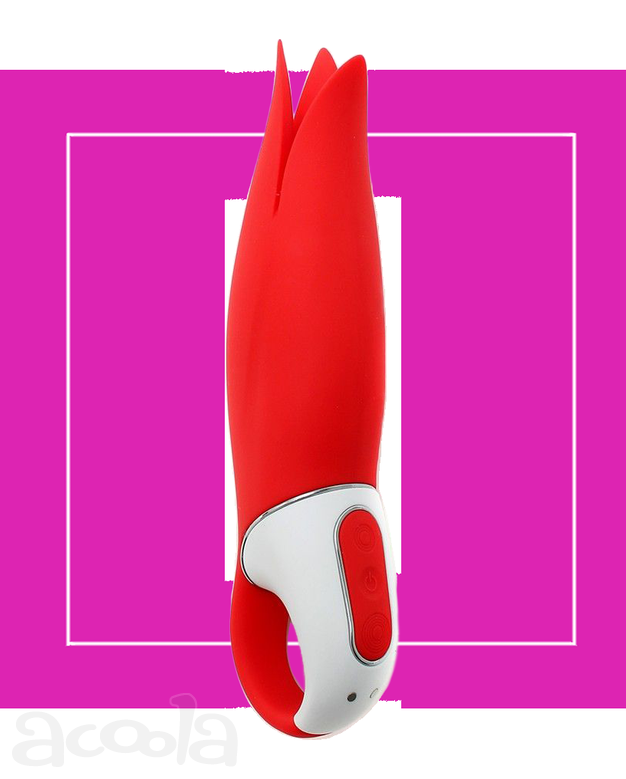 КРАСНЫЙ ВИБРАТОР SATISFYER POWER FLOWER С ЛЕПЕСТКАМИ от Love Monster