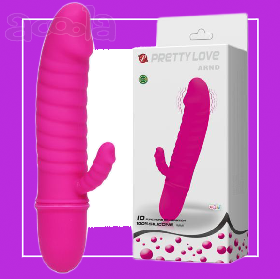 РЕБРИСТЫЙ ВИБРАТОР С ОТРОСТКОМ ARND - 11,5 СМ. от Love Monster