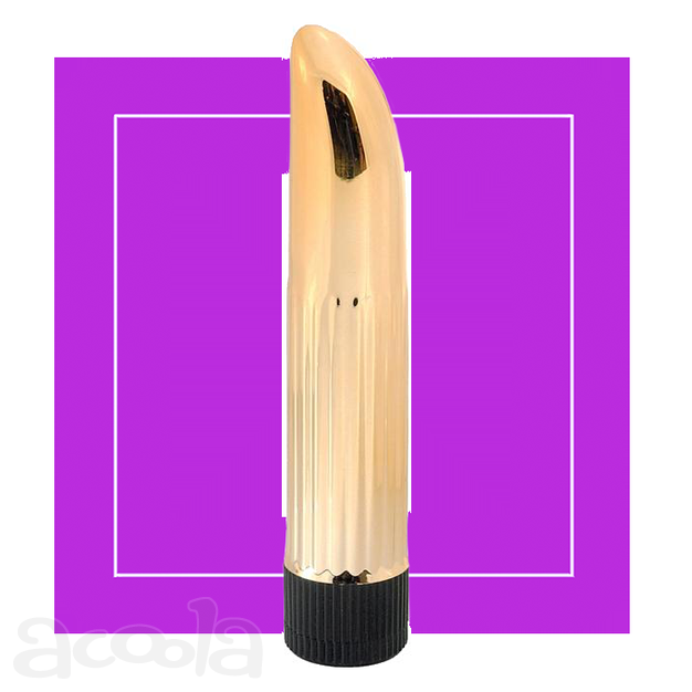 ЗОЛОТИСТЫЙ МИНИАТЮРНЫЙ ВИБРАТОР GOLD LADYFINGER - 13 СМ от Love Monster
