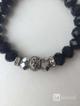 Браслет бижутерия чёрный бусины стразы сваровски swarovski pandora пандора украшение подарок подарки