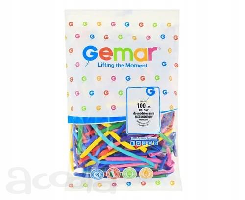Шар для твистинга 260, пастель, набор 100 шт. МИКС, Gemar